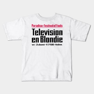 Television en Blondie Amsterdam Concert Poster (1977) Kids T-Shirt